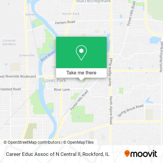Mapa de Career Educ Assoc of N Central Il