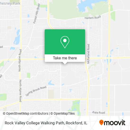 Rock Valley College Walking Path map