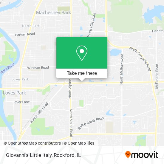 Giovanni's Little Italy map