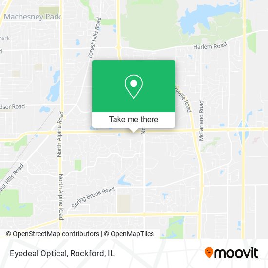 Eyedeal Optical map