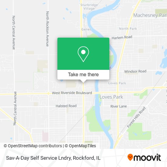 Sav-A-Day Self Service Lndry map