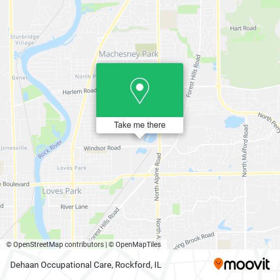 Dehaan Occupational Care map