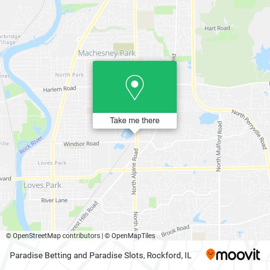 Paradise Betting and Paradise Slots map