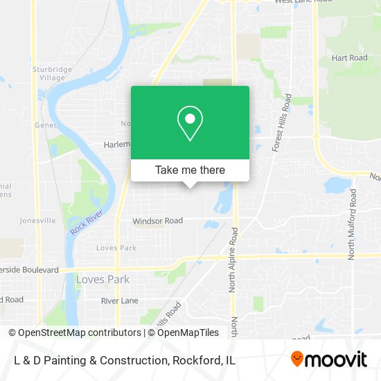 L & D Painting & Construction map