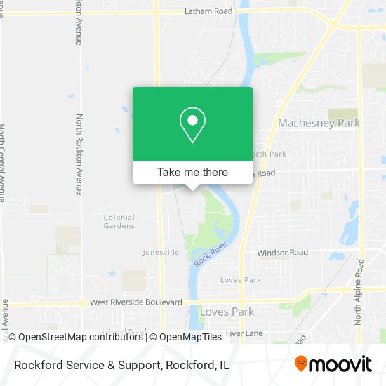 Rockford Service & Support map