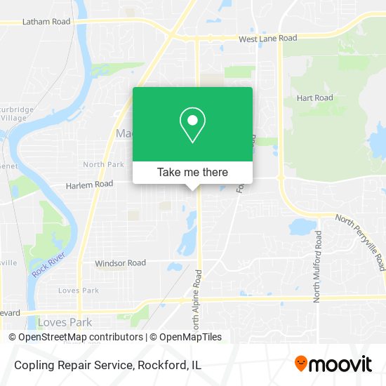 Mapa de Copling Repair Service