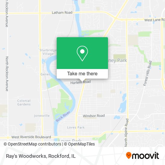 Mapa de Ray's Woodworks