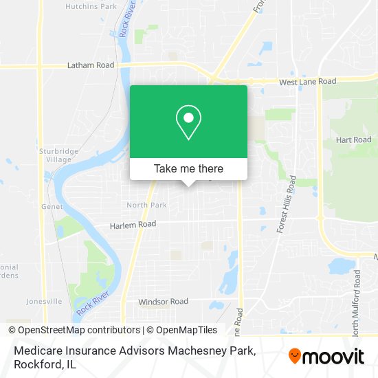 Medicare Insurance Advisors Machesney Park map