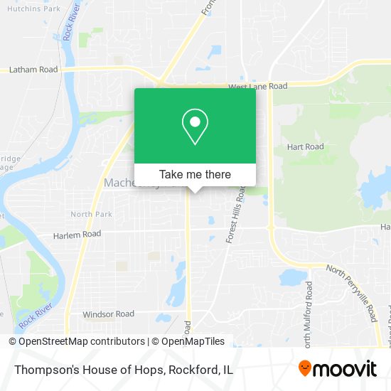 Mapa de Thompson's House of Hops