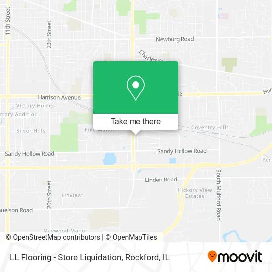 LL Flooring - Store Liquidation map