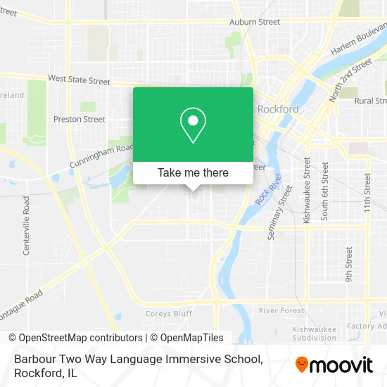 Barbour Two Way Language Immersive School map