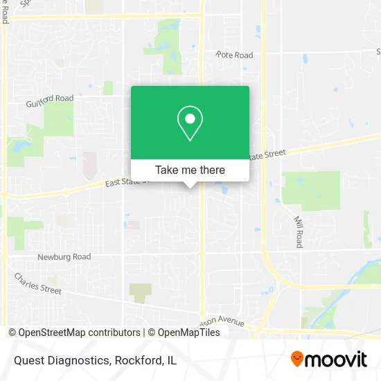 Quest Diagnostics map