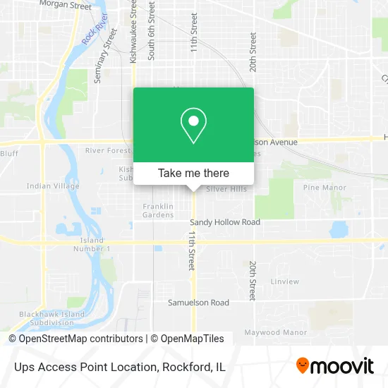Ups Access Point Location map