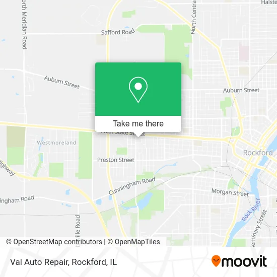 Val Auto Repair map