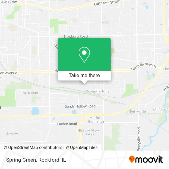 Spring Green map