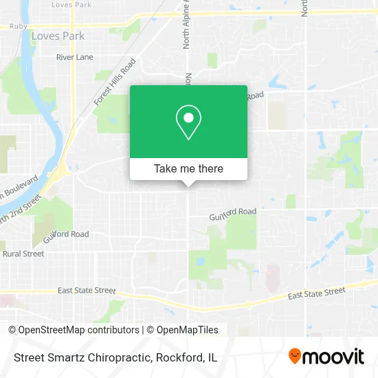 Street Smartz Chiropractic map
