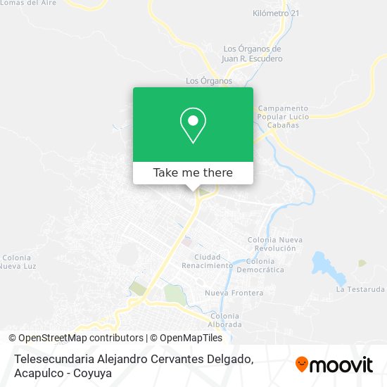 Telesecundaria Alejandro Cervantes Delgado map