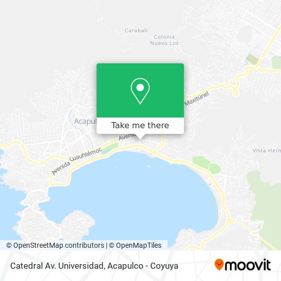 Mapa de Catedral Av. Universidad