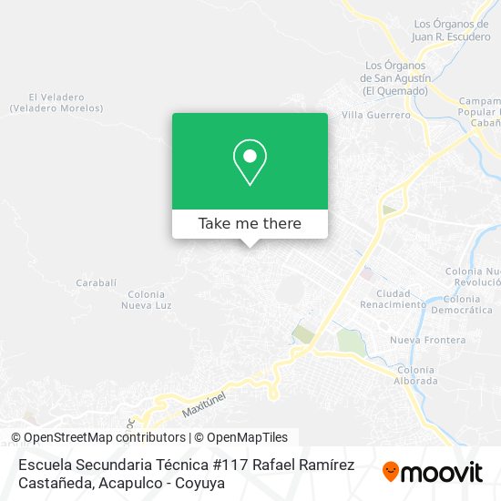 Mapa de Escuela Secundaria Técnica #117 Rafael Ramírez Castañeda