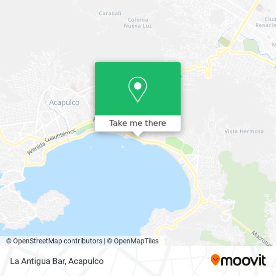 La Antigua Bar map