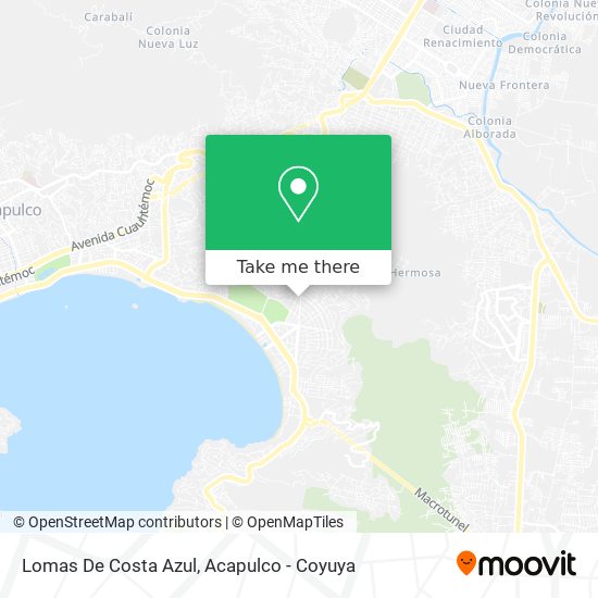 Lomas De Costa Azul map