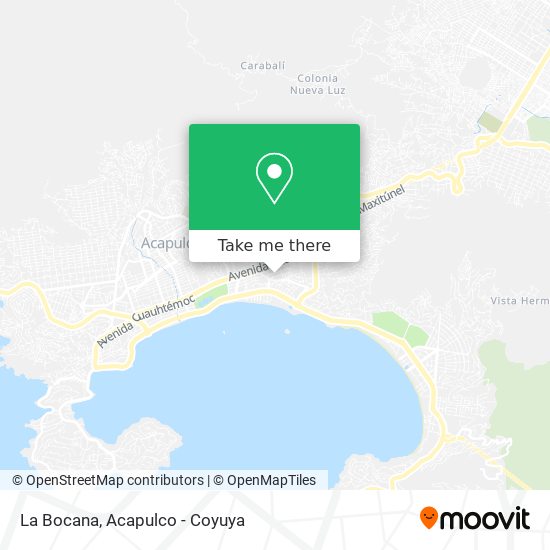 La Bocana map