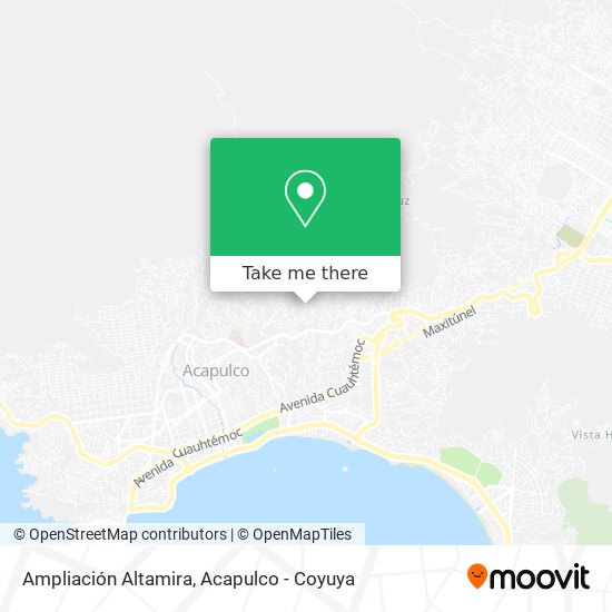 Ampliación Altamira map