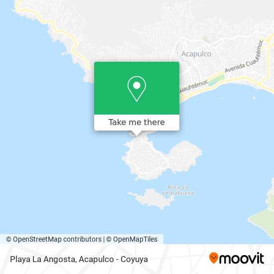 Playa La Angosta map