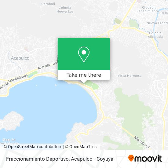 Fraccionamiento Deportivo map