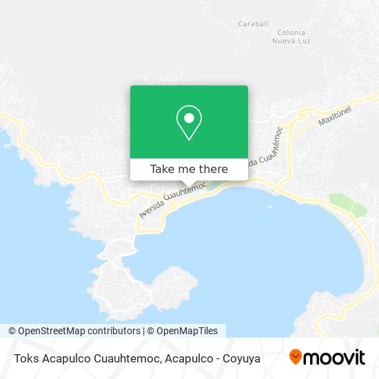 Toks Acapulco Cuauhtemoc map