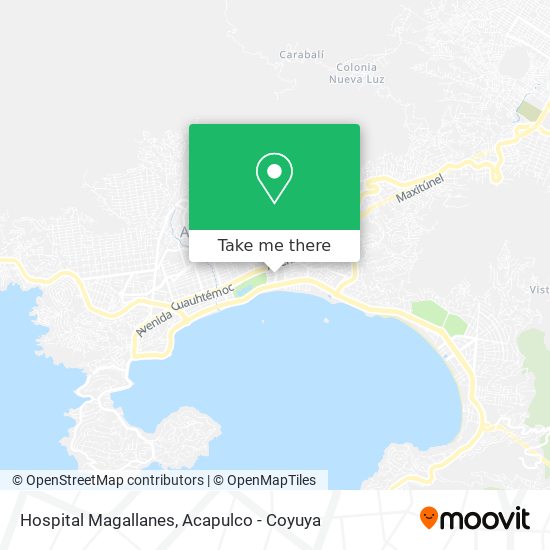 Hospital Magallanes map