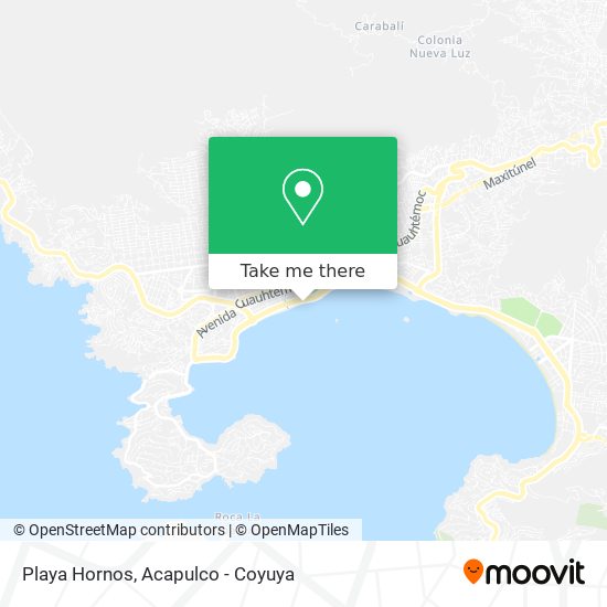 Playa Hornos map