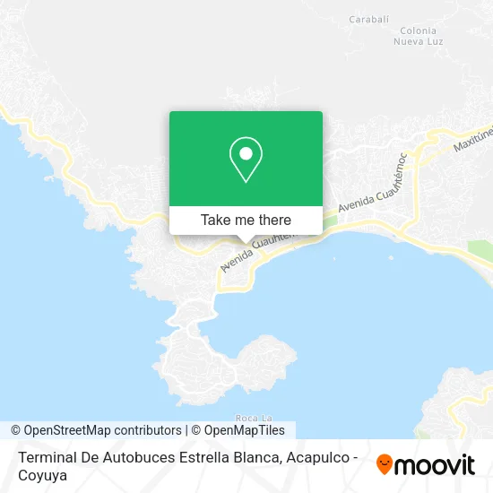 Terminal De Autobuces Estrella Blanca map