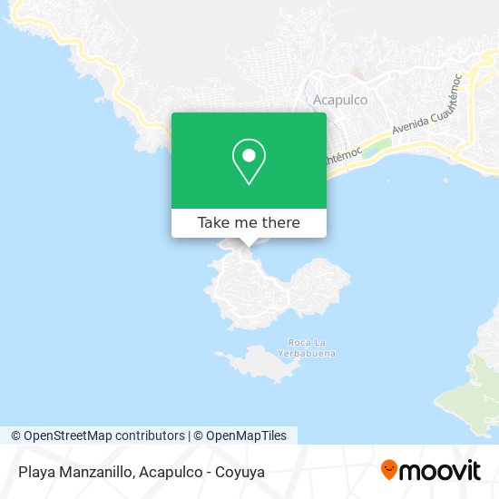 Playa Manzanillo map