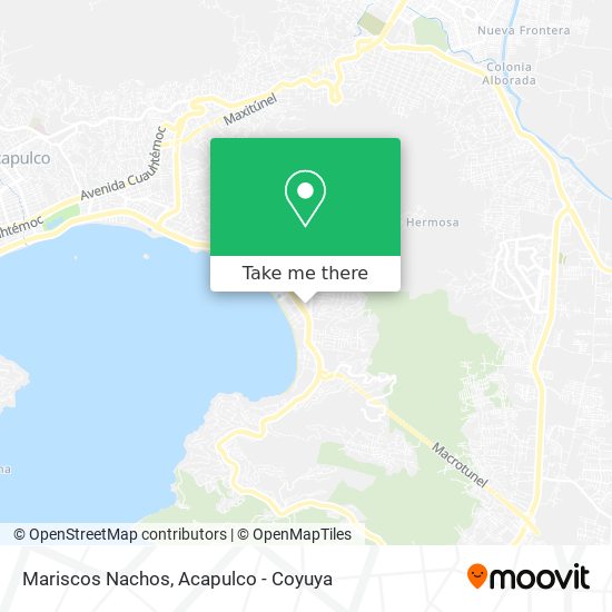 Mariscos Nachos map