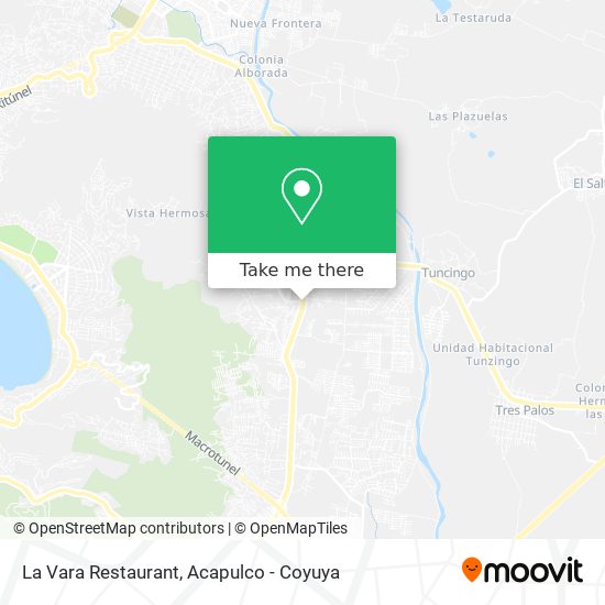 La Vara Restaurant map