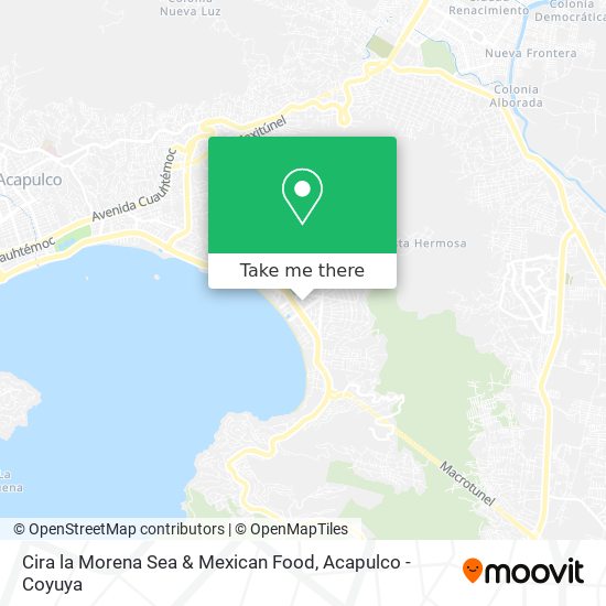Cira la Morena Sea & Mexican Food map