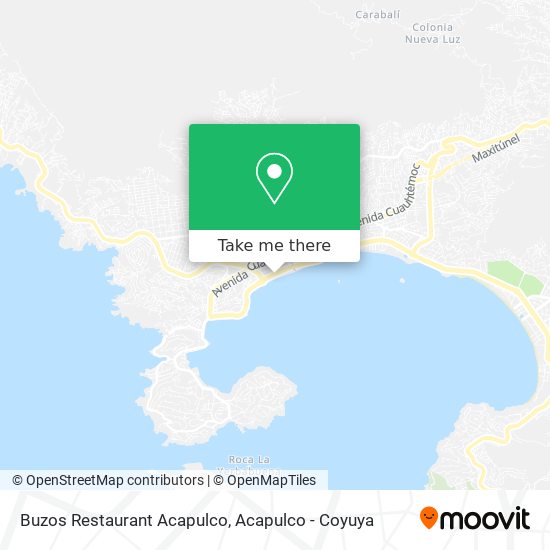 Buzos Restaurant Acapulco map