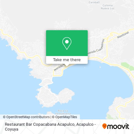 Restaurant Bar Copacabana Acapulco map