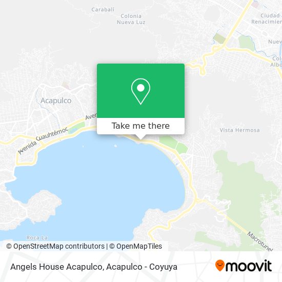 Angels House Acapulco map