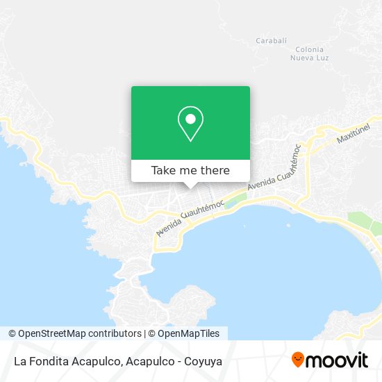 La Fondita Acapulco map