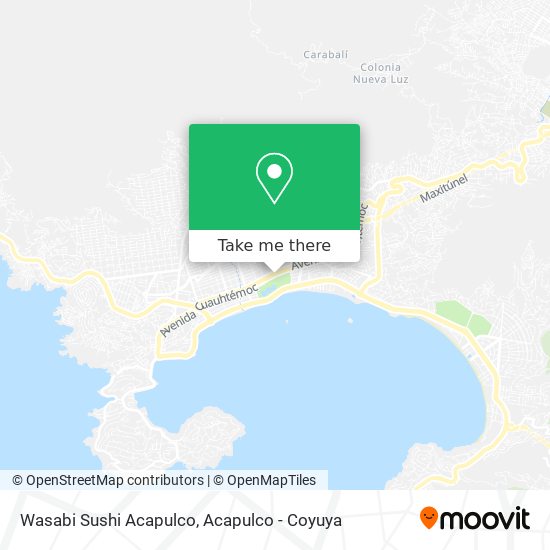 Wasabi Sushi Acapulco map