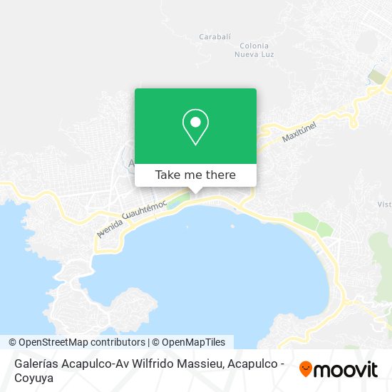 Mapa de Galerías Acapulco-Av Wilfrido Massieu