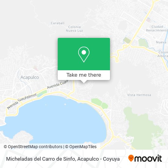 Micheladas del Carro de Sinfo map