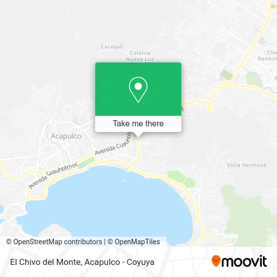 El Chivo del Monte map
