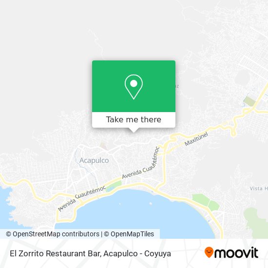 El Zorrito Restaurant Bar map