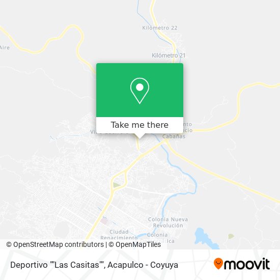 Deportivo ""Las Casitas"" map