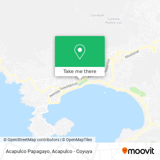 Acapulco Papagayo map