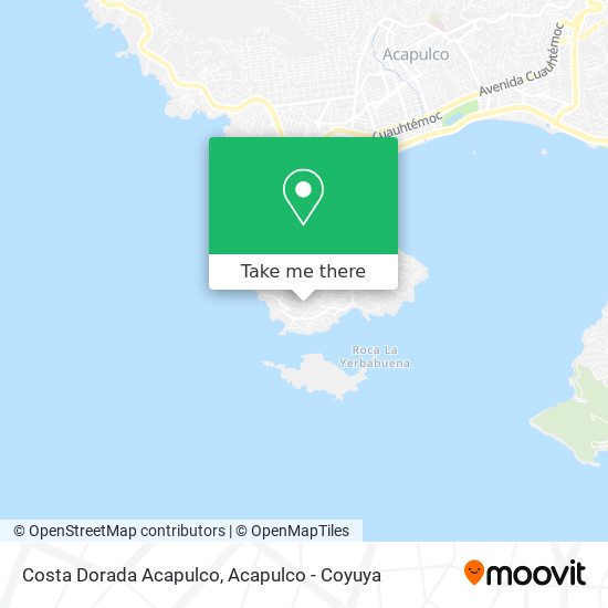 Costa Dorada Acapulco map