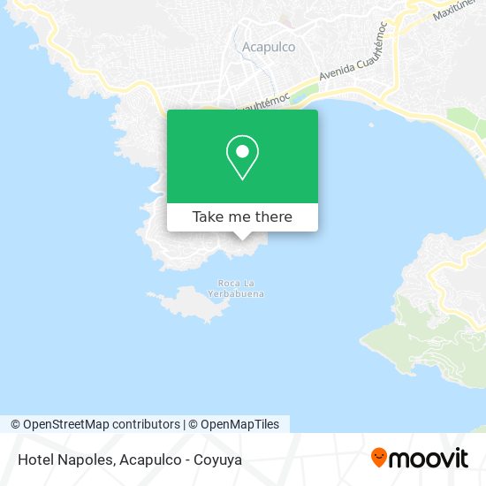 Hotel Napoles map